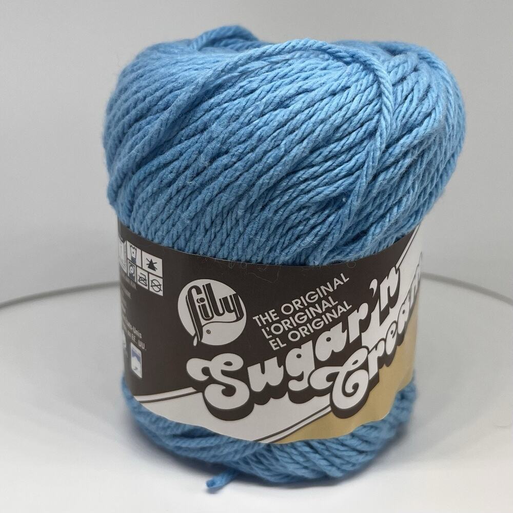 Lily Sugar ‘n Cream Yarn, Hot Blue